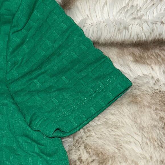 London Times Petite Green Checkered Shift Dress | Sz 4P - Picture 5 of 7